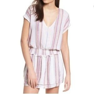 RAILS Havana stripe Lucca linen dress